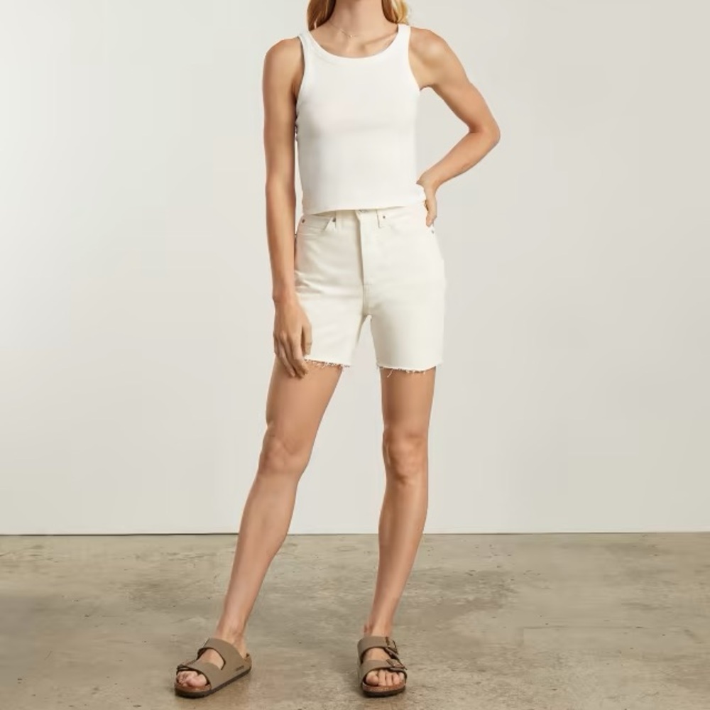 NWT Everlane The Way-High® Jean Short in Bone color Size 30